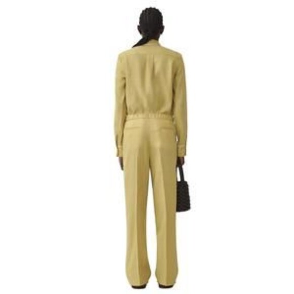 NEW FABIANA FILIPPI linen cloth jogging trousers in pistachio - Picture 1 of 3